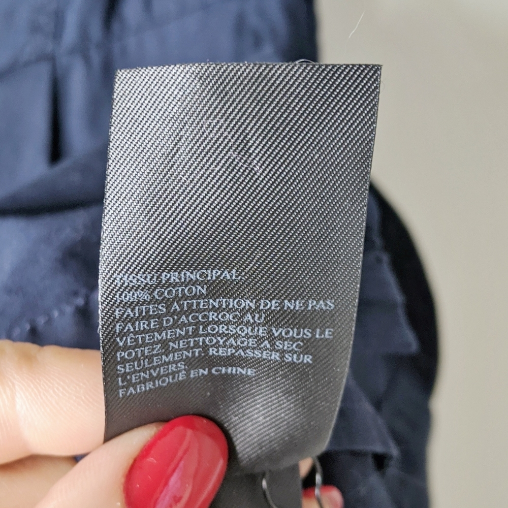 All Saints Aimee shirt dress navy blue cotton JJ - Picture 5 of 6